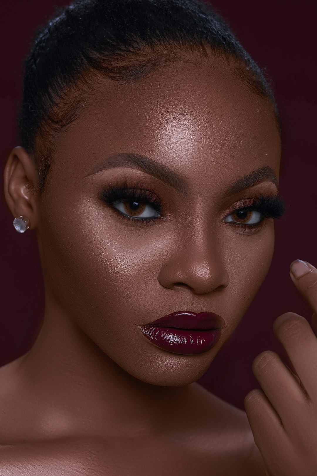 Fashion model Dubai skyline